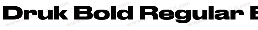 Druk Bold Regular Bo字体转换